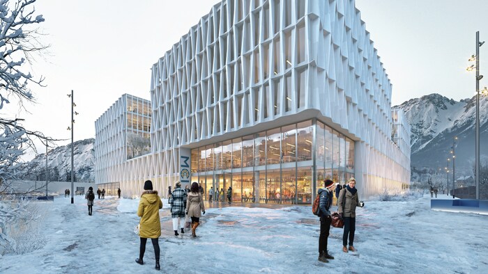 This is what the second winning project in the architectural competition looked like. LH Mattle pressed the stop button: too expensive