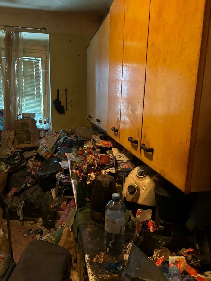 A kitchenette that is barely recognizable as such.