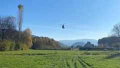 Der Rettungshubschrauber Christopherus 12 rückte aus. (Bild: Freiwillige Feuerwehr Anger)