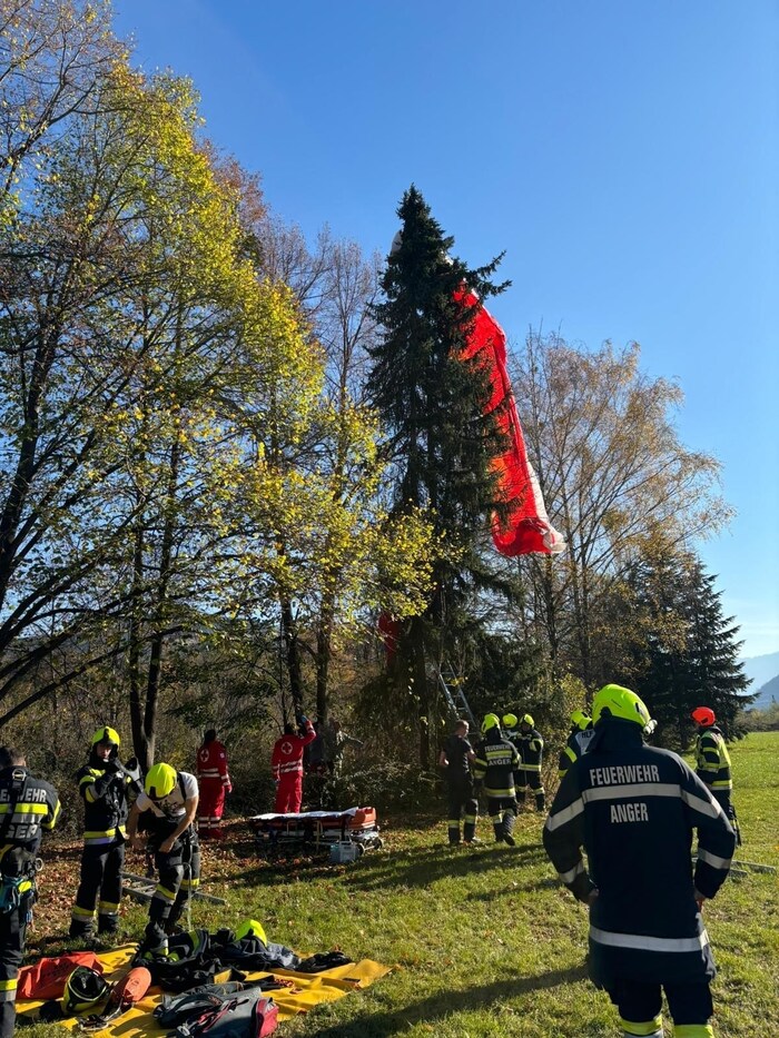 Spektakulärer Einsatz in Anger (Bezirk Weiz).