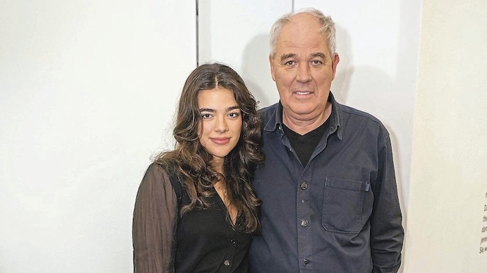 Attended the exhibition opening: former castle director Matthias Hartmann and daughter Amalia...