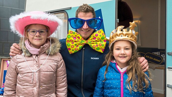 Dressing up and taking funny photos: This was particularly popular with the young visitors.