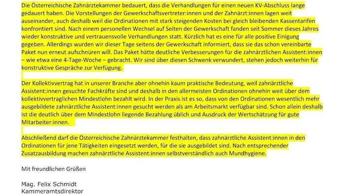 Kostenersatz von Füllungen: Streit ÖGK versus Kammer.