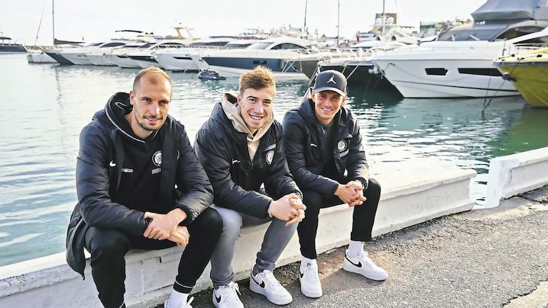 Stankovic, Hierländer and Co. in the Marbella marina. (Bild: Pail Sepp/Sepp Pail)