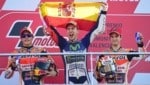 2015 jubelte nach dem Skandal-Finale Jorge Lorenzo (Mitte) über den Titel. (Bild: AFP)