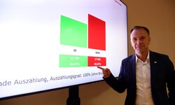 Salzburgs Bürgermeister Bernhard Auinger (SPÖ) freute sich über das Ergebnis