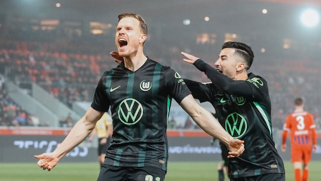 Yannick Gerhardt scored the early 1:0 for Wolfsburg. (Bild: twitter.com/VfL_Wolfsburg)