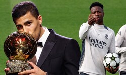 Rodri (l.) wurde mit dem Ballon d‘Or ausgezeichnet, Vinicius Junior (r.) ging leer aus.
