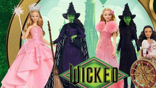 Aufgrund eines „Fehldrucks“ auf der Verpackung waren Käufer der „Wicked“-Puppen anstelle der Website zum gleichnamigen Kinofilm auf eine Porno-Website verwiesen worden. (Bild: mattel.com)