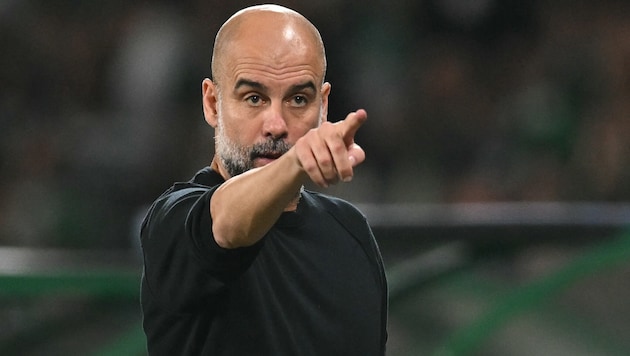 Pep Guardiola ist mit einer Nominierung unzufrieden. (Bild: APA/AFP/PATRICIA DE MELO MOREIRA)