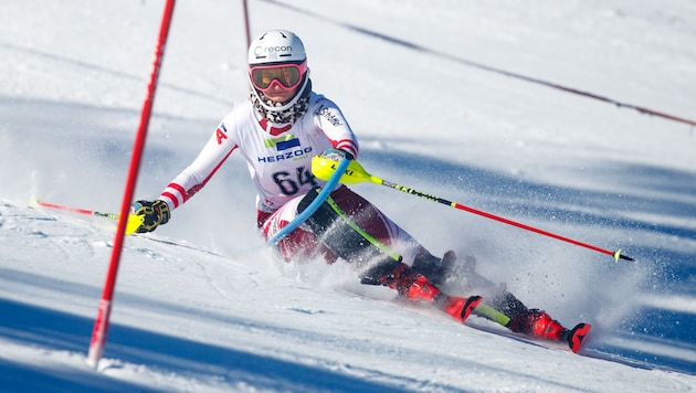 The 22-year-old slalom specialist Kathrin Stock is celebrating her debut in Levi on Saturday. (Bild: GEPA/GEPA pictures)