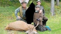 René Benko & Co. auf der Jagd in der Steiermark (Bild: Krone KREATIV/zVg, Krone KREATIV)