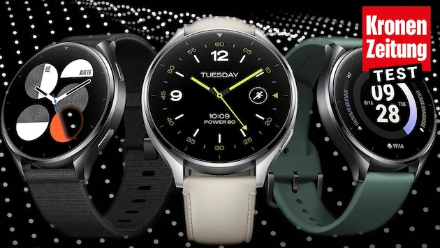 Xiaomi's Watch 2 costs comparatively little - but can it do a lot? (Bild: Krone KREATIV/Xiaomi, Olga – stock.adobe.com)