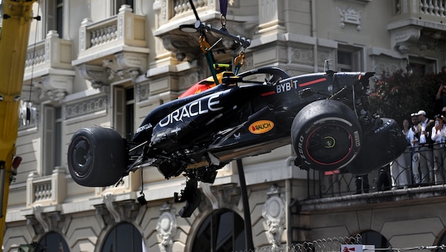 Sergio Perez's accident in Monaco had a particularly heavy financial impact. (Bild: GEPA/GEPA pictures)