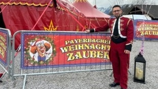 Von 21. Dezember bis 6. Jänner findet wieder der Payerbacher Weihnachtszauber des Circo de Gomes statt. Direktor Roman Mandl de Gomes freut sich auf zahlreiche Besucher.  (Bild: ZVG Circo de Gomes)