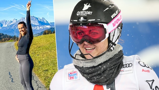 Hannah Köck ended her skiing career after the 2018/19 season and is now expecting her first child. (Bild: GEPA/GEPA pictures, instagram.com/koeck_hannah)