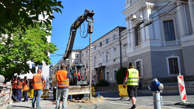 Durch die Bohrungen gibt es viele neue Daten in der Stadt. (Bild: Stadt Salzburg / Karl Schupfer)