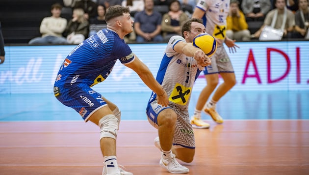 Hartberg's men around libero Maximilian Bruchmann (left) are in action on the vacation island of Gran Canaria. (Bild: Carina Müller/Sou.Vision)