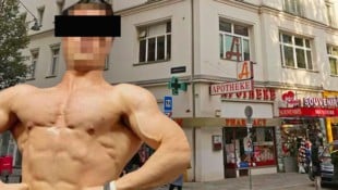 In den sozialen Netzwerken gibt sich der 2018 von Schleppern nach Österreich geschleuste junge Afghane (er ist anerkannter Kriegsflüchtling, hat einen Konventionspass) als Fitnessmodel und Möchtegern-Schönling. (Bild: Krone KREATIV/zVg, Zwefo, Krone KREATIV)