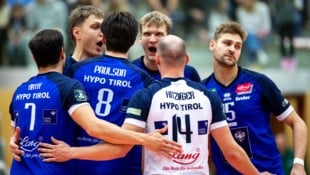 Die Hypo-Volleyballer smashen in diesem Jahr wieder in der Champions League mit. (Bild: GEPA)