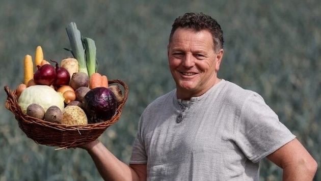 Stefan Hamedinger, Vegetable Cultivation Officer of the Upper Austrian Chamber of Agriculture (Bild: LK OÖ, Krone KREATIV)