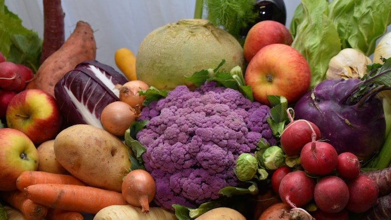 The variety of vegetables grown locally is also great in the cold season (Bild: LK OÖ)