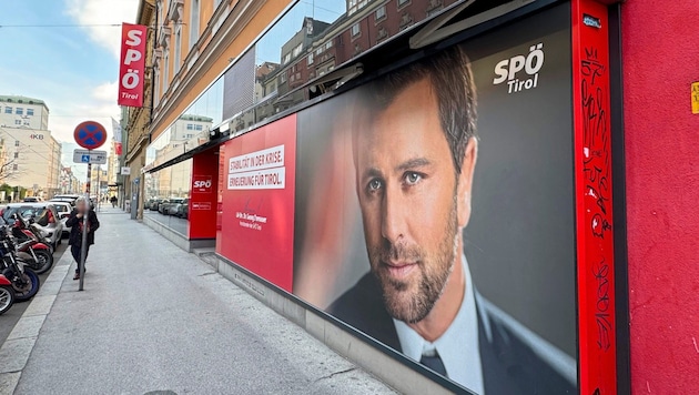 Die SPÖ-Landesparteizentrale in der Innsbrucker Salurner Straße. (Bild: Johanna Birbaumer/Krone KREATIV)