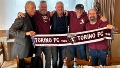 Der Torino-Fanklub in Novara organisierte für Walter Schachner ein großes Fest. (Bild: TorinoNovara)