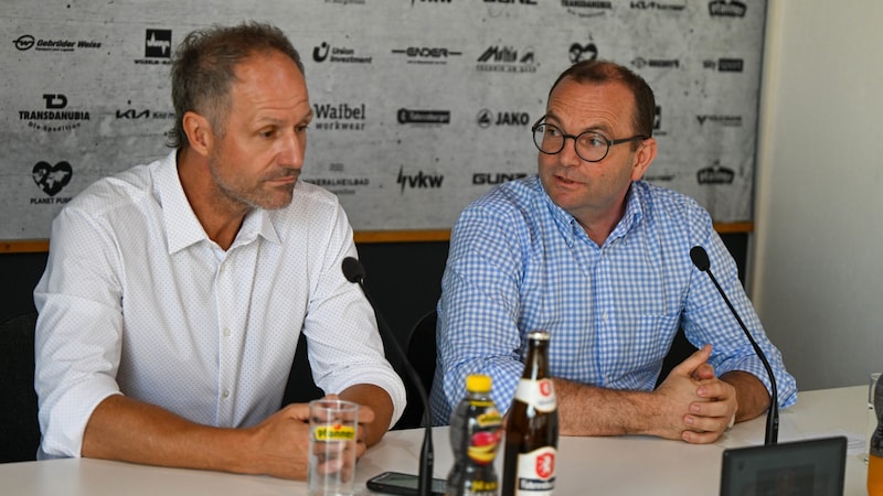 Altach's men's sporting director Roland Kirchler and managing director Christoph Längle are also working on new structures for the women. (Bild: GEPA pictures)