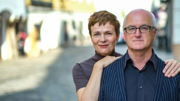 Theater makers Bettina Buchholz and Johannes Neuhauser