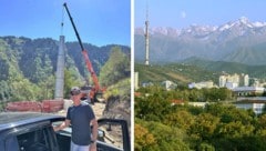 Gernot Leitner baut vor den Toren von Almaty ein Ski-Resort. (Bild: Krone KREATIV/Leitner/masterconcept)