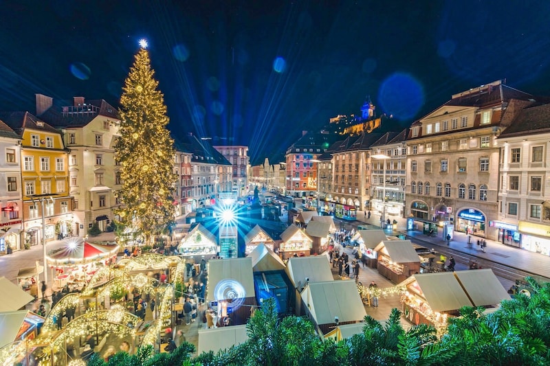 Etwa zwei Millionen Gäste kamen vergangenes Jahr zum Grazer Advent. (Bild: Graz Tourismus – Mias Photoart)