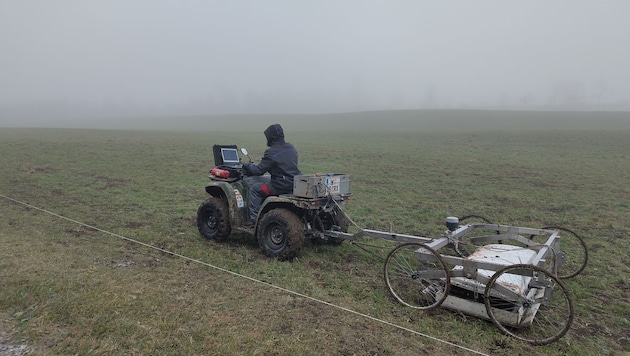 Die GeoSphere Austria untersuchte den Boden (Bild: AGGA)