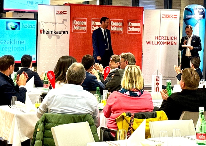 Gute Stimmung bei der Award-Verleihung „ausgezeichnet regional“.
