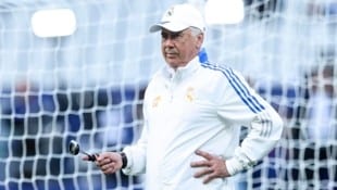 Real Madrid und Trainer Carlo Ancelotti müssen auf ein vielversprechendes Talent verzichten. (Bild: GEPA/GEPA pictures)