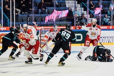 Die Bulls-Abwehr um Goalie Tolvanen machte in Lahti einen tollen Job. (Bild: 2024 EC Red Bull Salzburg)