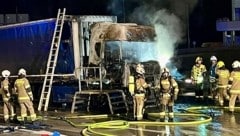 Die Feuerwehr konnte die Flammen rasch löschen. (Bild: Markus Tschepp)