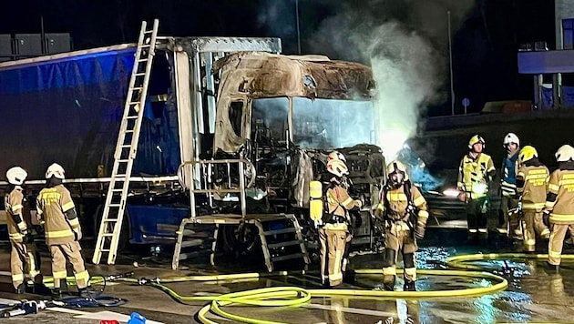 Die Feuerwehr konnte die Flammen rasch löschen. (Bild: Markus Tschepp)