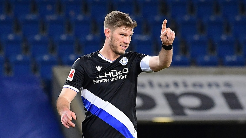 Fabian Klos spielte jahrelang für Arminia Bielefeld. (Bild: GEPA/GEPA pictures)