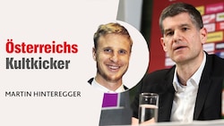 Kultkicker Martin Hinteregger in seiner Kolumne über die Causa Neuhold beim ÖFB. (Bild: GEPA/Krone KREATIV, GEPA Pictures)