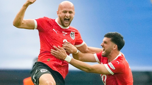 Werden am Donnerstag nicht auf dem Platz jubeln: Gernot Trauner (l.) und Florian Grillitsch. (Bild: GEPA)