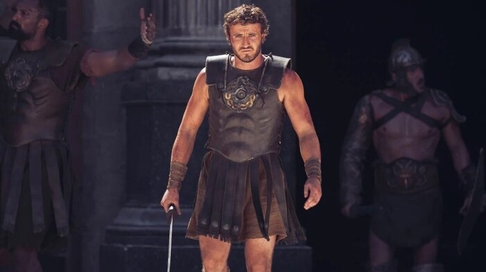 Schauspieler Paul Mescal als Lucius in „Gladiator II“. 