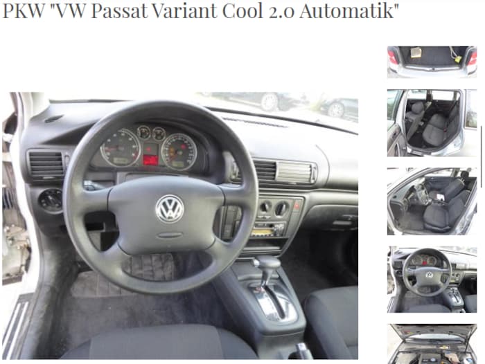 Auf der Webseite des Auktionshauses Dorotheums kann mitgeboten werden. Das Raser-Auto ist laut ...