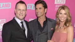 Dave Coulier mit seinen „Full House“-Kollegen John Stamos und Lori Loughlin (Bild: APA/Jason Kempin/Getty Images for TV Land /AFP )