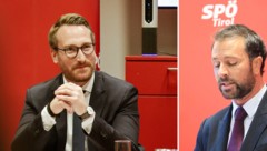 Retter in der Not: ÖGB-Chef Philip Wohlgemuth (links) folgt Georg Dornauer als Parteichef und als LH-Stellvertreter nach. (Bild: Birbaumer Christof/SPÖ)