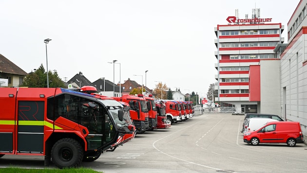 Rosenbauer ist der größte Feuerwehrausstatter der Welt, hat seine Zentrale und sein Stammwerk in Leonding (Oberösterreich). (Bild: Wenzel Markus)