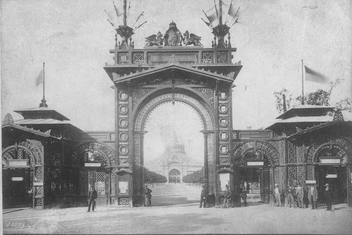Der Haupteingang zur Wiener Weltausstellung von 1873