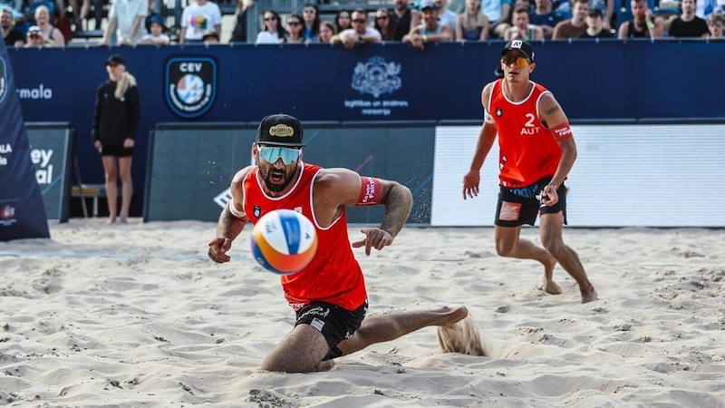 Christoph Dressler (li.) und Philipp Waller haben bereits in Lettland ihre Teamfähigkeit bewiesen. (Bild: CEV)