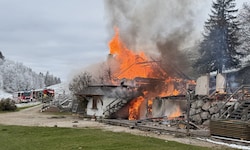 Die Buchberghütte stand in Vollbrand.