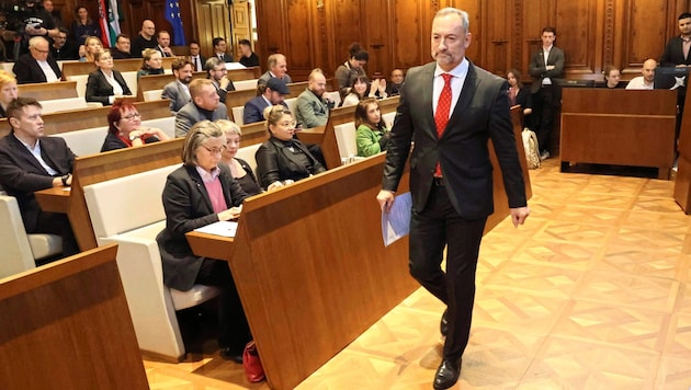 Reports on Mario Eustacchio's funds were the reason for the special municipal council (Bild: Jauschowetz Christian)